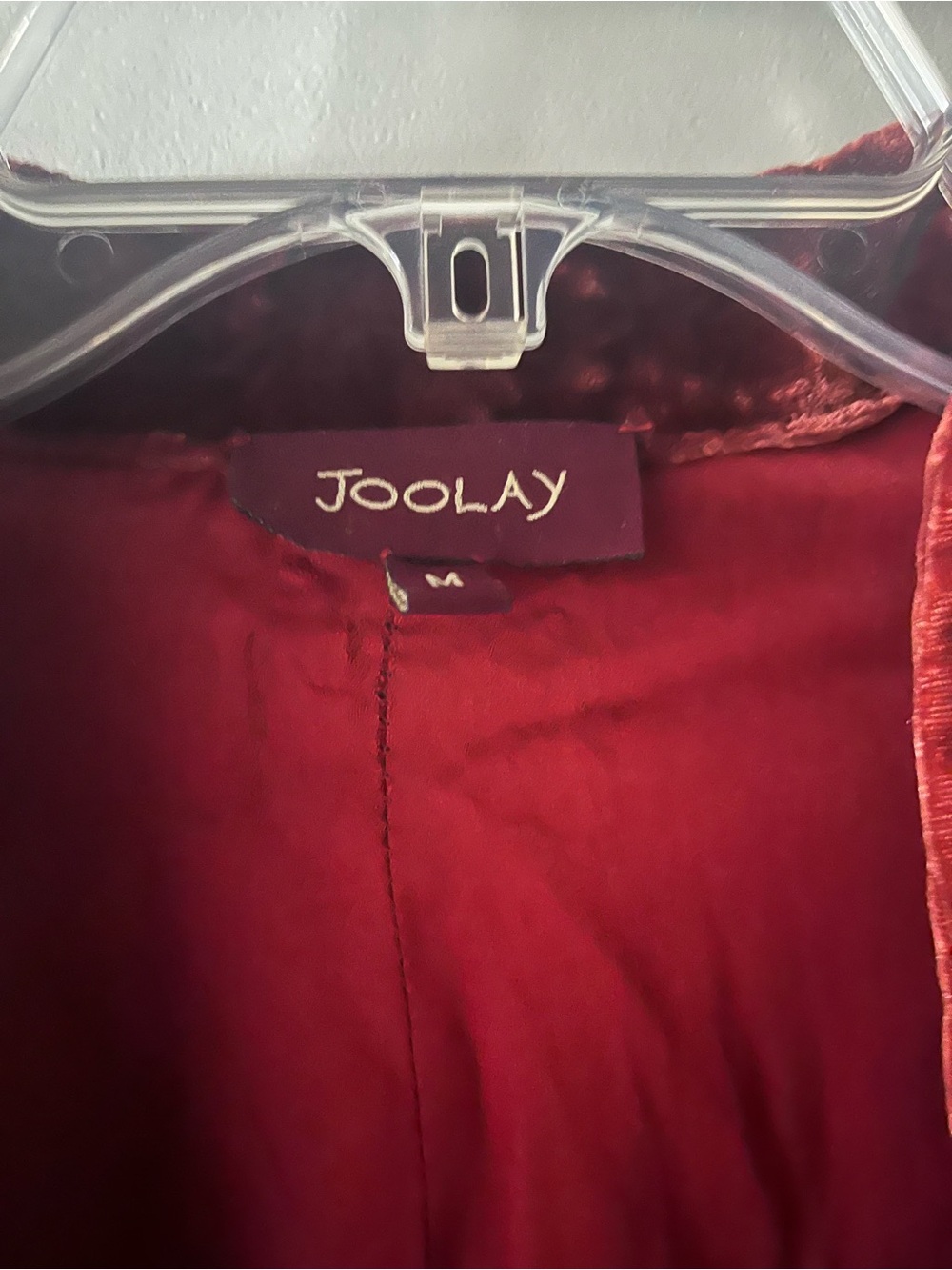 Vintage Embellished Velvet Blazer in Deep Burgundy - Picture 3 of 9